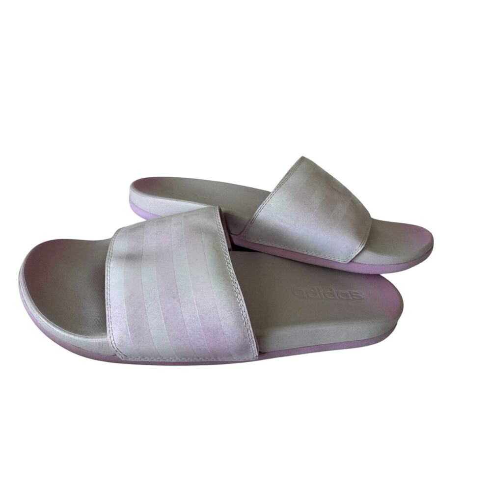 Adidas Adilette Comfort Slides Women’s 8 Pink Ombre Slip-On Sandals FZ4878 - Picture 5 of 7